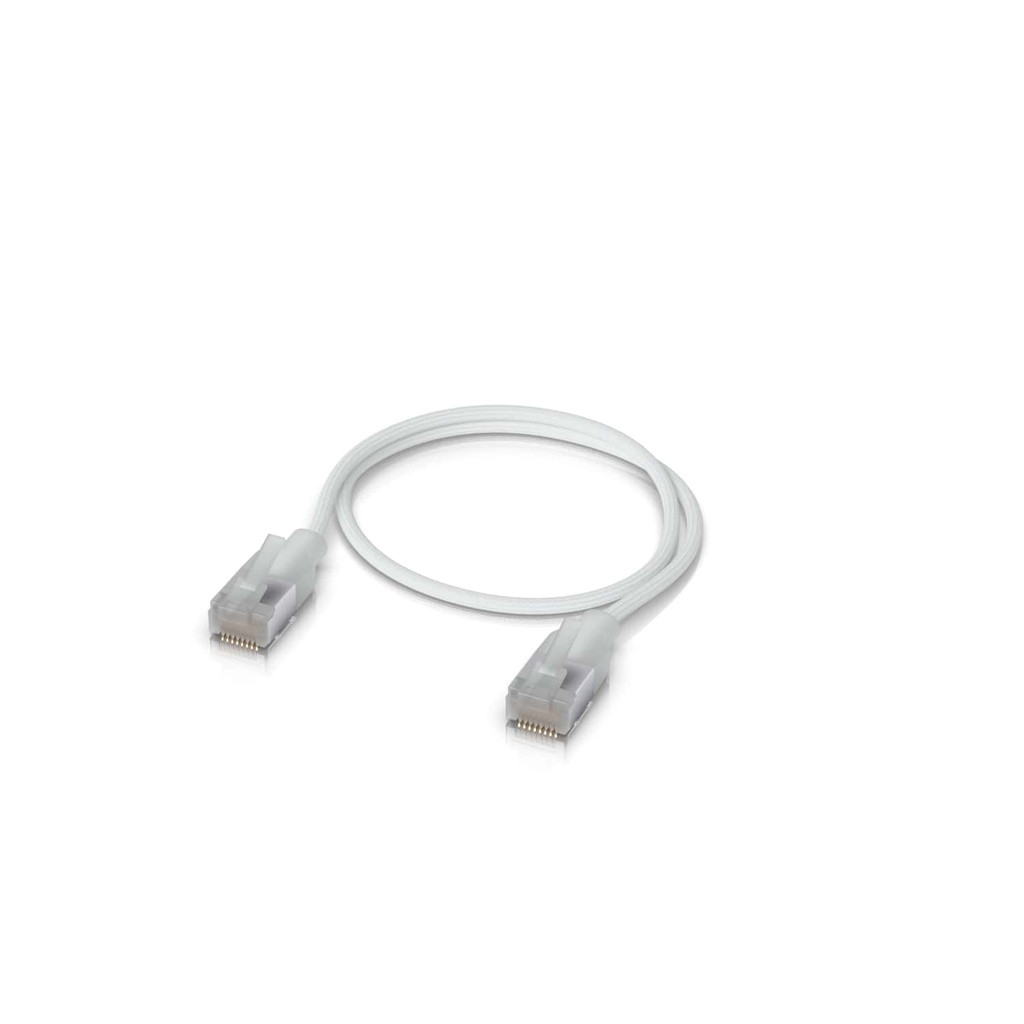 NHU-PATCH-EL-C6A-0.3M-W Ubiquiti UniFi Premium Patch Cable,0.3M, White, Ultra-Thin Braided Patch Cable, Designed Optimized 10GbE Networking