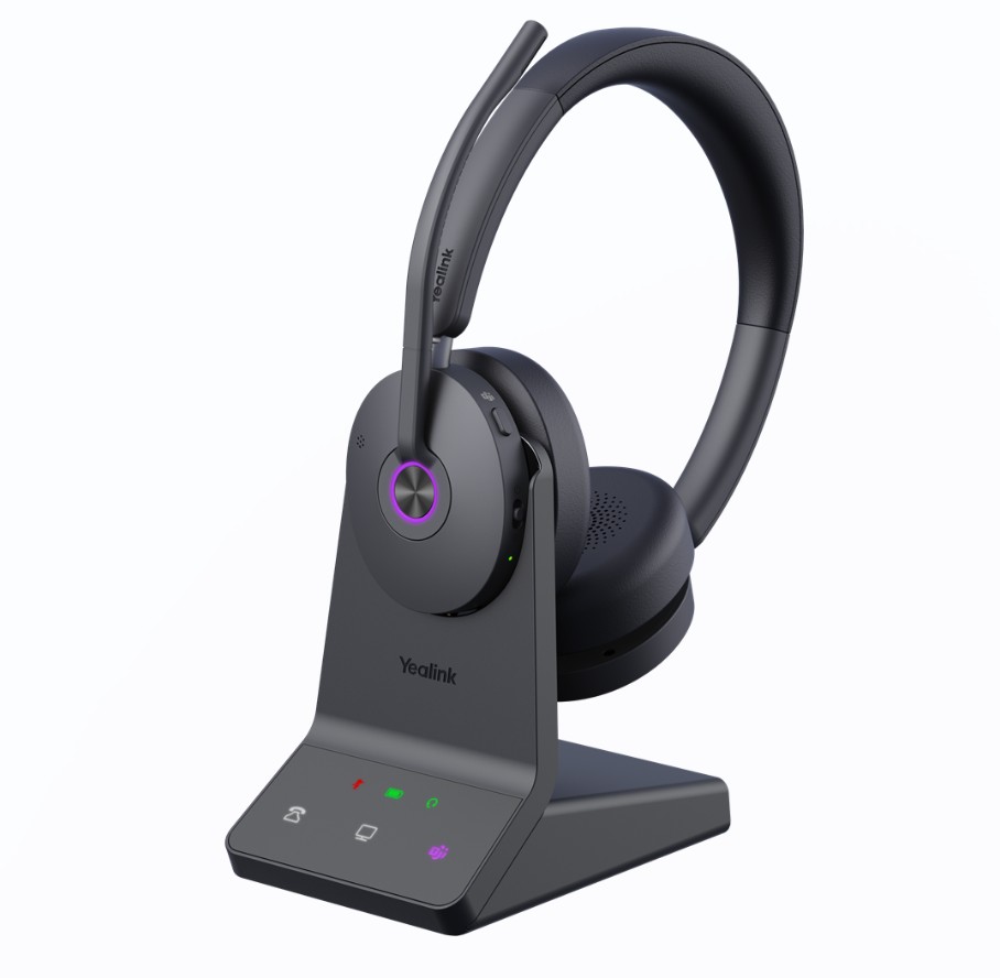 IPY-WH68-D-MS Yealink WH68 Dual Teams DECT & Bluetooth  Wireless Technology, 4-Mic Hybrid ANC, 4-Mic Noise Cancellation, All-Day-Wearing Comfort
