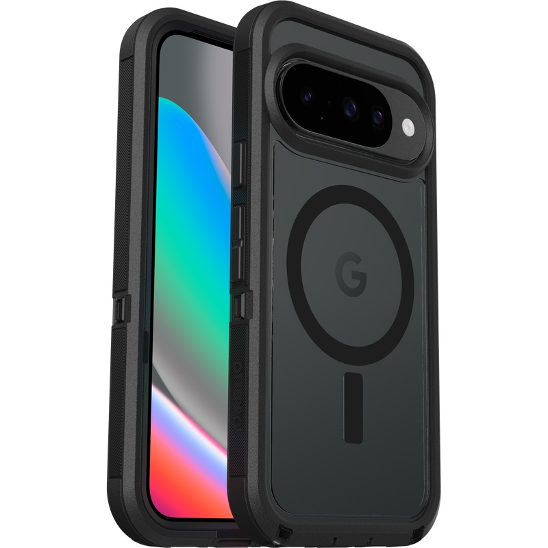 MPA-77-98260 OtterBox Defender Pro XT Clear Magnets Google Pixel 10/Pixel 10 Pro Dark Side Case Black- No Retail Packaging-(77-98260),7 Years Warranty