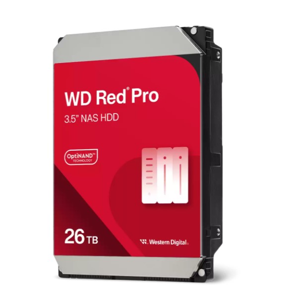 HAWD-RD35-26TB Western Digital WDRed Pro NAS Hard Drive - 26TB 3.5' 272MB/s 7200 RPM 512MB SATA HD 5yrs warranty