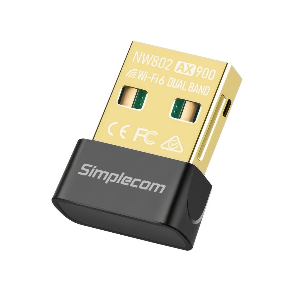 HXSI-NW802 Simplecom NW802 AX900 Dual Band Wi-Fi 6 USB Wireless Nano Adapter