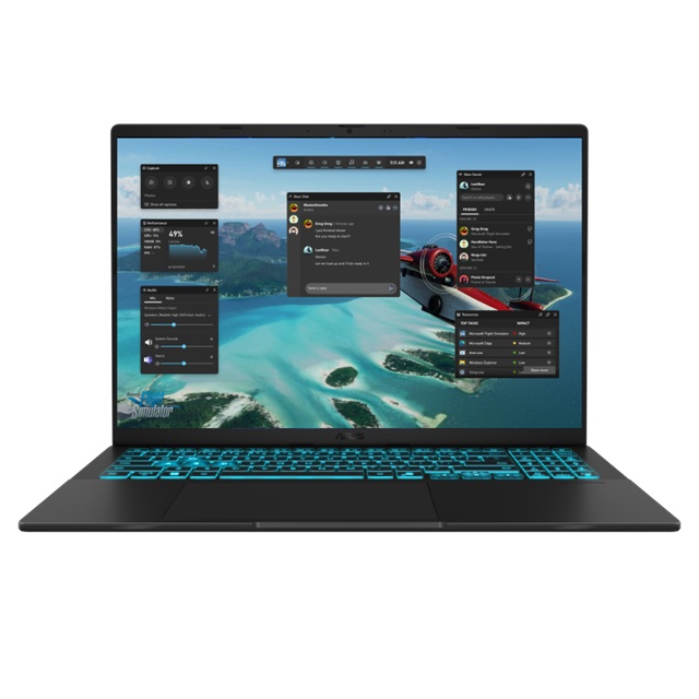 NBA-V3607VU-C716512 ASUS VivoBook V16 16' WUXGA Notebook Intel Core 7 240H DDR5 16GB 512GB SSD RTX 4050 Black Win 11 Home 1.95kg 1Y Warranty
