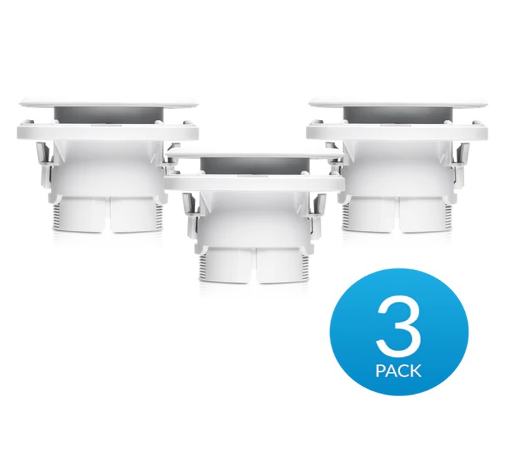 Ubiquiti UVC-G3-FLEX Camera Ceiling Mount Accessory, 3-pack, Compatible with G3 Flex   G5 Flex , Incl 2Yr Warr