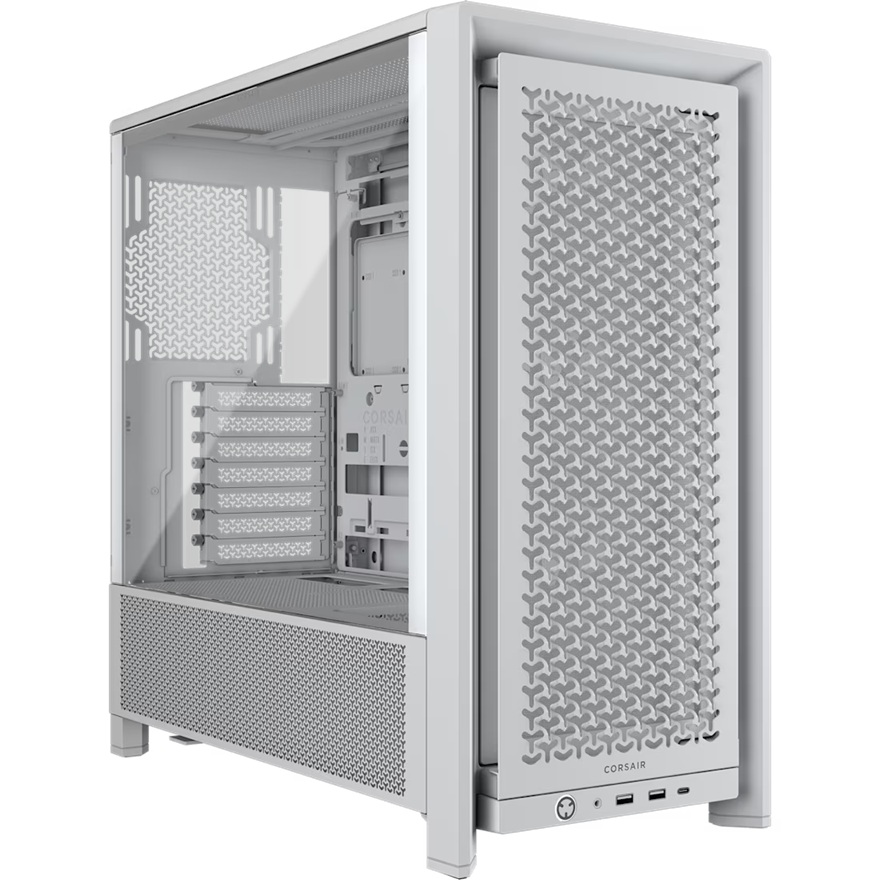 [CAC-4000DRS-WH] CAC-4000DRS-WH Corsair FRAME 4000D RS Modular Mid-Tower PC Case - White, ATX, 430mm GPU, 170mm CPU cooler, 360mm rad, 1x USB-C 3.2 Gen 2