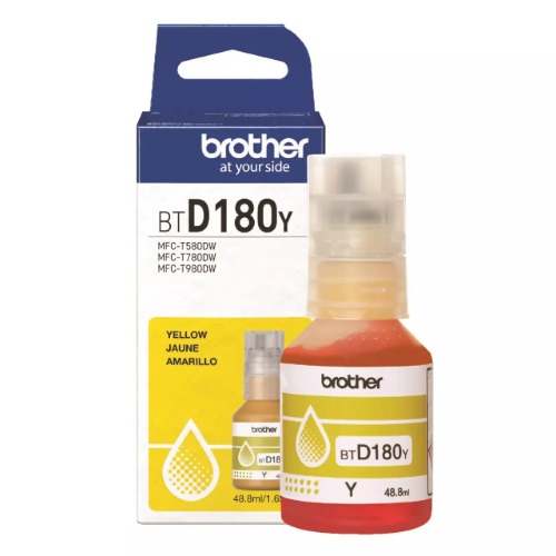 COB-BTD180Y Brother *NEW* YELLOW INK BOTTLE TO SUIT DCP-T580DW/DCP-T780DW -UP TO 7500 PAGES