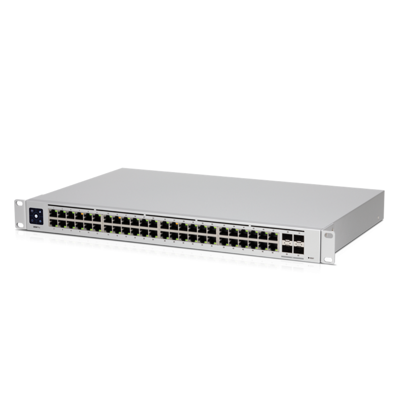 Ubiquiti UniFi 48-Port Managed Gigabit Layer2  Layer3 Switch - 48x Gigabit Ethernet Ports, 4x SFP+ Ports - Touch Display - GEN2, 2Yr Warr