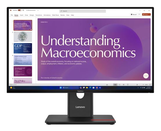 MNLEN-T24D-40 LENOVO ThinkVision T24D-40 23.8'/24' 120Hz FHD IPS Monitor USB-C Dock 100W DP Height Adjust Tilt Swivel Pivot HDMI DP LAN 4xUSB VESA ~62cdgar6au