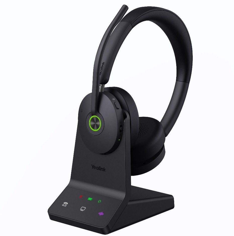 IPY-WH68-D-UC Yealink WH68 Dual UC DECT & Bluetooth Wireless Technology, 4-Mic Hybrid ANC, 4-Mic Noise Cancellation, All-Day-Wearing Comfort