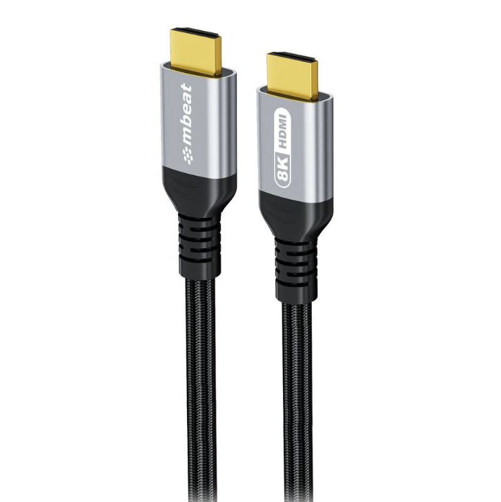 CBMB-MB-XCB-8KHDM30 mbeat® Tough Link 3m Certified 8K HDMI Cable - Space Grey HDMI 2.1 (male) to HDMI 2.1 (male) 48Gbps 51g