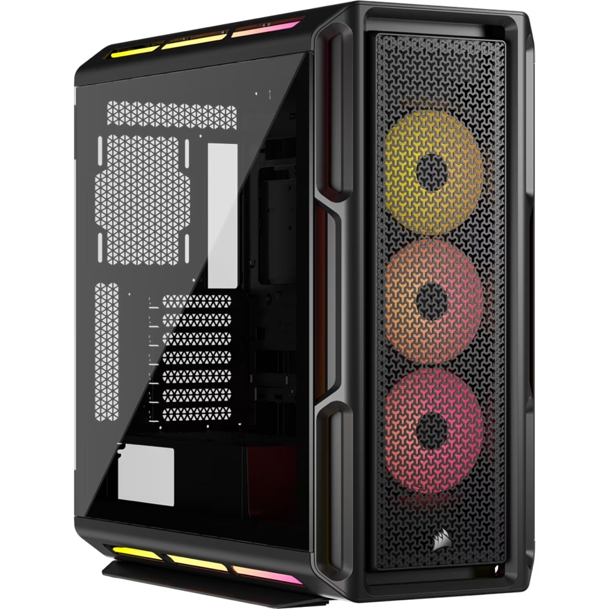 [CAC-CL5000T-RGB-BK] CAC-CL5000T-RGB-BK Corsair iCUE LINK 5000T LX RGB Mid-Tower High-Performance PC Case - Black, ATX, 450mm GPU, 170mm CPUcooler, 360mm rad, 3x LX120 RGB, 1x USB-C 3.2 Gen2