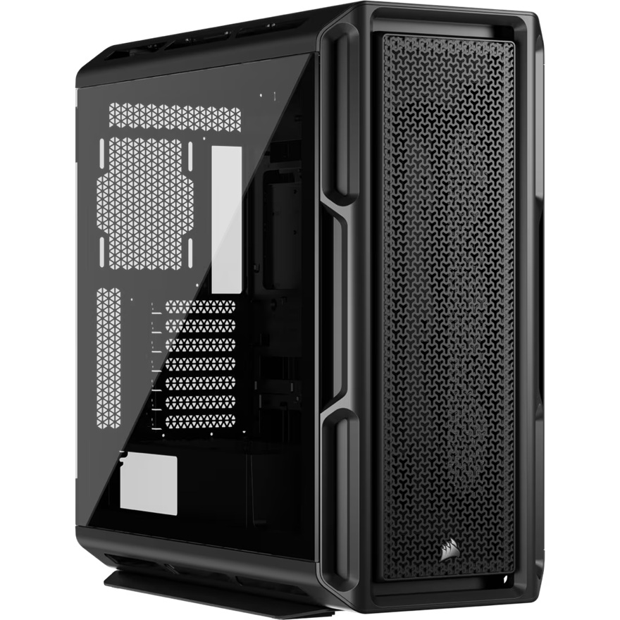 [CAC-5000T-BK] CAC-5000T-BK Corsair 5000T Mid-Tower High-Performance PC Case - Black, ATX, 450mm GPU, 250mm PSU, 170mm CPU cooler, 360mm rad, 1x USB-C 3.2 Gen2