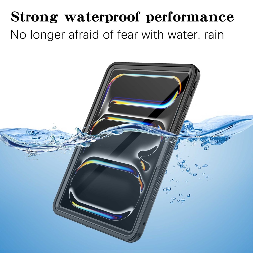 MPA-HDTWPPRO11M4 USP Apple iPad Pro (11') (M5/M4) (6th/5th Gen) WaterProof Case Black -  IP68, Reliable & Durable, Drop Protection, Pen Holder,  5 Years Warranty