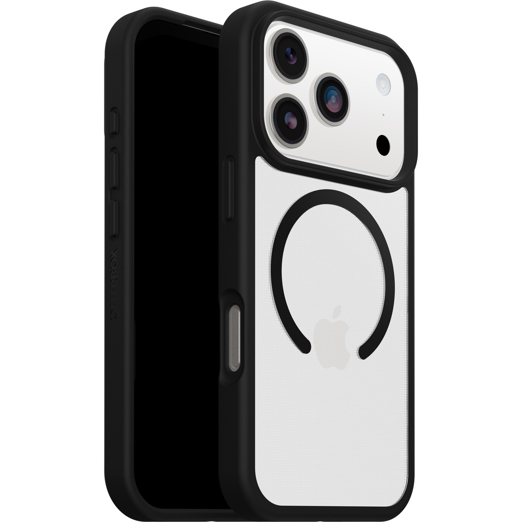 MPA-77-98631 OtterBox React MagSafe Apple iPhone 18 Pro / iPhone 17 Pro (6.3') Case Black Crystal (Clear/Black) - (77-98631),7 Years Warranty