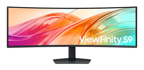 MNS-LS49F950UAEXXY Samsung 49' ViewFinity Monitor Dual QHD 5120x1440 5ms 32:9 1000R Tilt Swivel Height Adjust VESA DisplayHDR 400 1xUSB-C DP 2xHDMI LAN Prot HAS Speaker