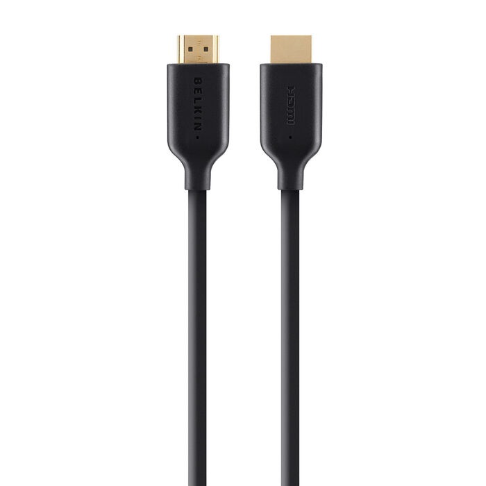 MPA-F3Y021BT2M Belkin High Speed HDMI Cable w/ Ethernet 4K/Ultra HD Compatible(2M) -Black(F3Y021bt2M), 1080p,3D Compatible,10.2 Gbps Bandwidth,2 Yeas Warranty
