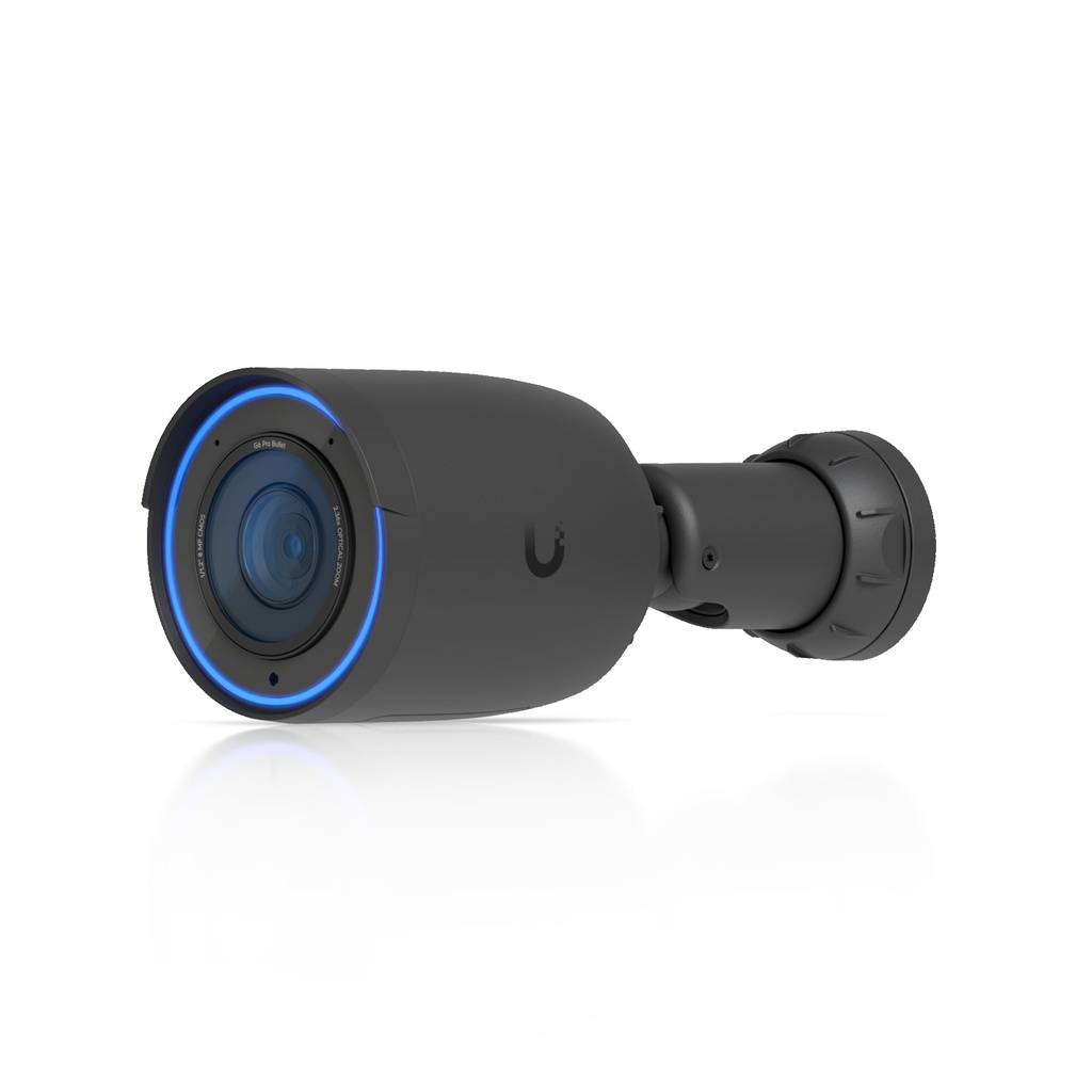 NHU-UVC-G6-PRO-BULLET-B Ubiquiti G6 Pro Bullet,Black All-Weather 4K PoE+ Camera, Multi-TOPS AI Engine, 2.36x Optical Zoom, Large 1/1.2'CMOS Sensor, Long-Range IR Night Vision