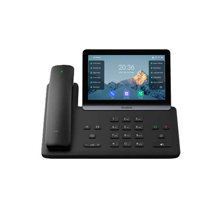 IPY-T88W-PRO Yealink SIP-T88W Pro IP Phone, 7' Touchscreen, Android 13, HD Voice, Bluetooth Handset, Wi-Fi 6, Dual USB, PoE