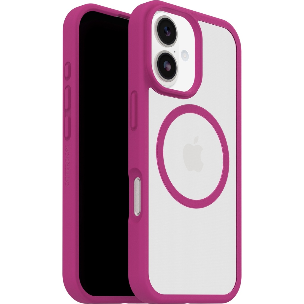 MPA-77-98594 OtterBox React MagSafe Apple iPhone 17 (6.3') Case Rose Crystal (Pink/Clear) - (77-98594),DROP+ Military Standard,Raised Edges,7 Years Warranty