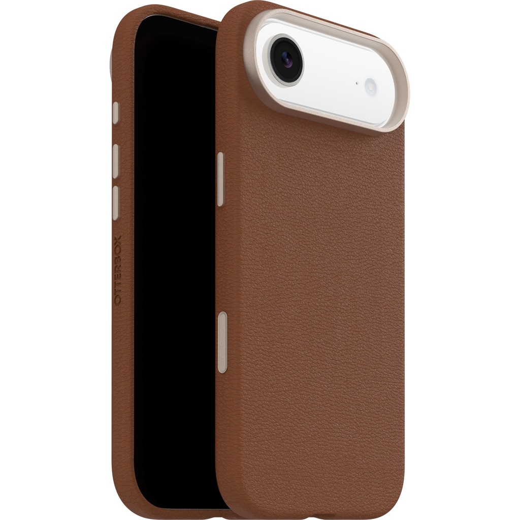 MPA-77-99033 OtterBox Symmetry Cactus Leather MagSafe Apple iPhone Air (6.5') Case Desert Saddle (Brown)- (77-99033),DROP+ 3X Military Standard,7 Years Warranty