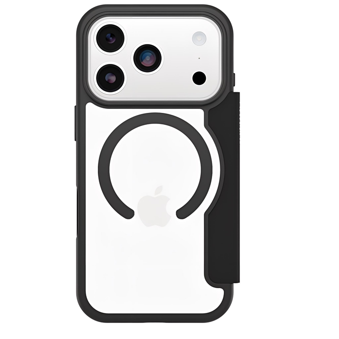 MPA-77-98589 OtterBox React Folio MagSafe Apple iPhone 18 Pro Max /  iPhone 17 Pro Max (6.9') Case Black Crystal (Clear/Black) - (77-98589),7 Years Warranty