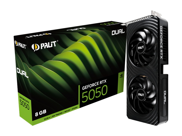 VCPA-RTX5050-DUAL-8G PALIT RTX5050 DUAL 8GB GDDR6 128bit 3-DP HDMI NE65050019P1-GB2070D