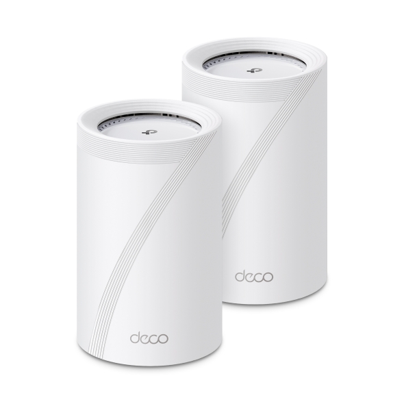 NWTL-DECOBE68-2 TP-Link Deco BE68 BEBE 14000 Tri-Band Whole Home Mesh Wi-Fi 7 System(2-pack) BE14000, Wi-Fi 7, Tri-Band 6/5/2.4GHz, AI Mesh, 8 antennas, 10G+2.5G LAN