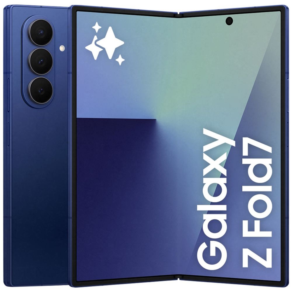 MF-SM-F966BDBAATS Samsung Galaxy Z Fold7 5G 256GB - Blue Shadow *AU STOCK*, 8.0', QXGA+, 120Hz, 12GB/256GB, 200MP/10MP, Single+ eSIM, 4400mAh, 2 Years Warranty