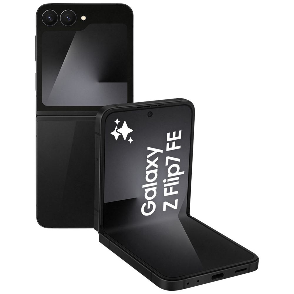 MF-SM-F761BZKAATS Samsung Galaxy Z Flip7 FE 5G 128GB - Black *AU STOCK*, 6.7', Full HD+, 120Hz, 8GB/128GB, 50MP/10MP, Single+ eSIM, 4000mAh, 2 Years Warranty
