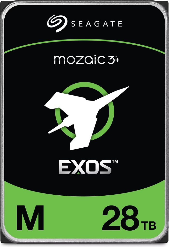HSS-ST28000NM003K Seagate Exos M 28TB, Enterprise Internal Hard Drive HDD 3.5', 6GB/s, SATA 7200RPM, 512MB, 5YR WTY