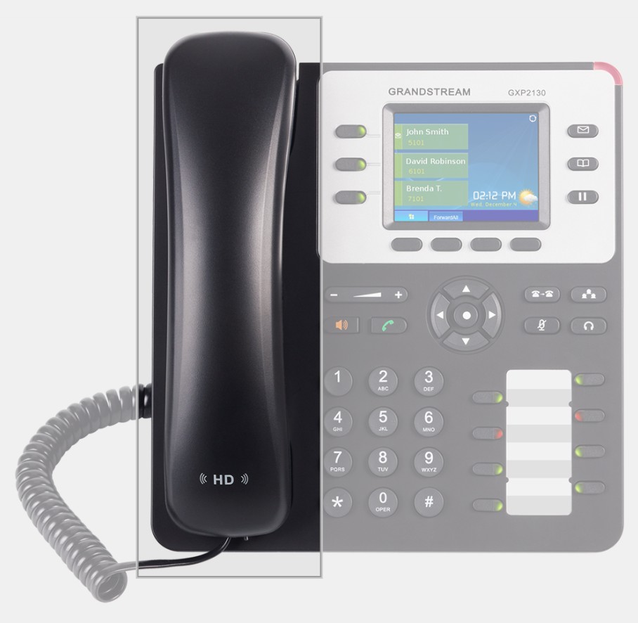 IPG-GXP2130V2-SH Spare handset for *LS Grandstream GXP2130 V2 3 Line IP Phone, 3 SIP Accounts, 320x240 Colour LCD Screen, HD Audio, Built-In Bluetooth