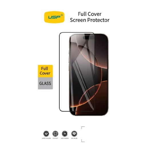 MPA-6976552044226 USP Apple iPhone Air (6.5') Tempered Glass Screen Protector - Full Coverage, 9H Hardness, Bubble-free, 5 Years Warranty