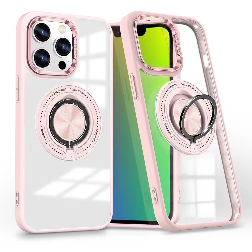 MPA-6976552043854 USP Apple iPhone 17 Pro (6.3') MagSafe Case with Ring Holder Pink - Silicone Bumper, Drop Resistance, Scratch Protection, Durable, 5 Years Warranty