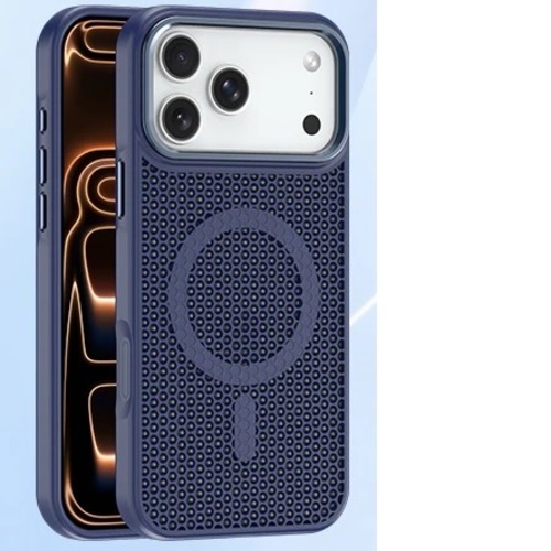 MPA-C3MA17PMDB USP Apple iPhone 17 Pro Max (6.9') Armor 3D Mesh Case with MagSafe Dark Blue- Fragiile Surface, TPU Bumper, Drop Resistance, 5 Years Warranty