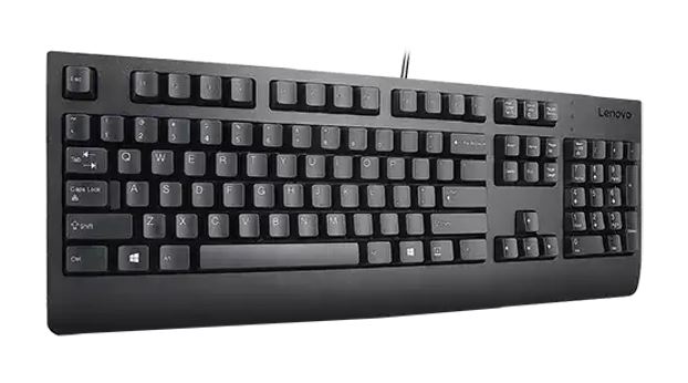 LENOVO Preferred Pro II USB Keyboard Black 3-zone layout Plunger domed switch keys Adjustable tilt legs 
 US English