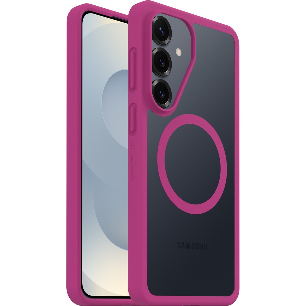 MPA-77-99945 OtterBox React Magnets Samsung Galaxy S26+ 5G (6.7') Case Rose Crystal (Clear/Pink) - (77-99945),DROP+ Military Standard,Raised Edges,7 Years Warranty