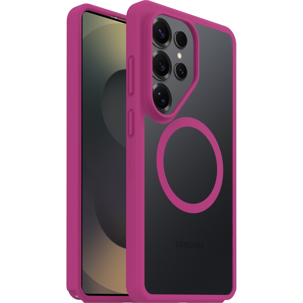 MPA-77-99946 OtterBox React Magnets Samsung Galaxy S26 Ultra 5G (6.9') Case Rose Crystal (Clear/Pink) - (77-99946),DROP+ Military Standard, 7 Years Warranty