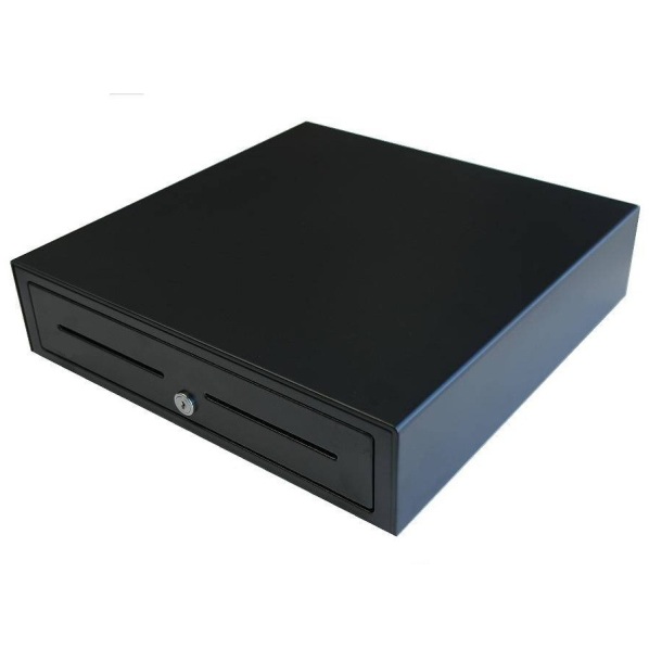 Vpos EC-410 Cash Drawer/Black/ 5 Note  8 Coin Cups/410 mm (w) x 415 mm (d) x 110 mm (h) 24V - POS