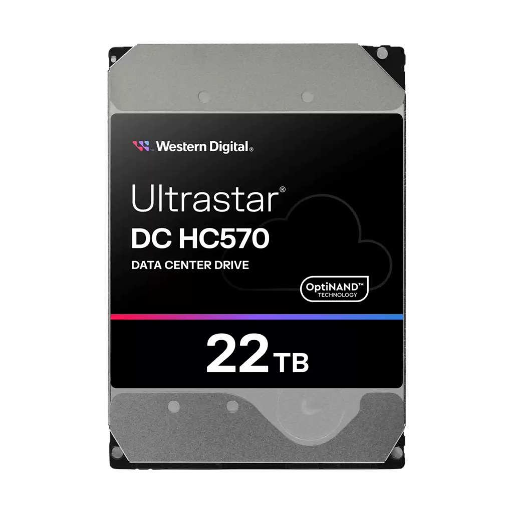 HAWD-0F48051 Western Digital Ultrastar DC HC570 22TB: 3.5',SAS, 7200 RPM, 291MB/s, CMR, 512MB cache, TCG, 147×101.6×26.1mm, 750g, 5–60°C, 5Y Warranty
