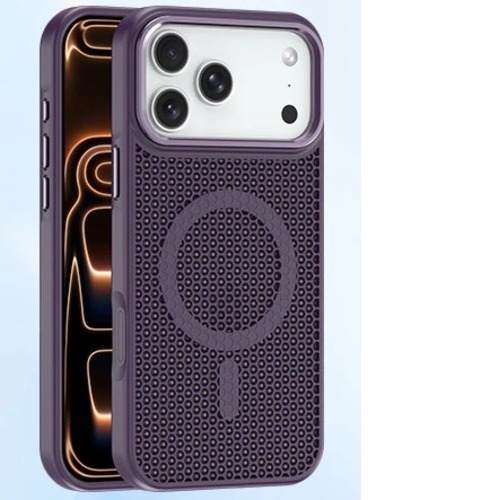 MPA-C3MA17PRDP USP Apple iPhone 17 Pro (6.3') Armor 3D Mesh Case with MagSafe Dark Purple- Fragiile Surface, TPU Bumper, Drop Resistance,  5 Years Warranty