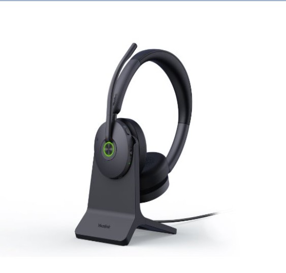 IPY-WH68-H-CS Yealink WH68 Hybrid with Charging Stand DECT & Bluetooth  Wireless Technology, 4-Mic Hybrid ANC, 4-Mic Noise Cancellation, All-Day-Wearing Comfort