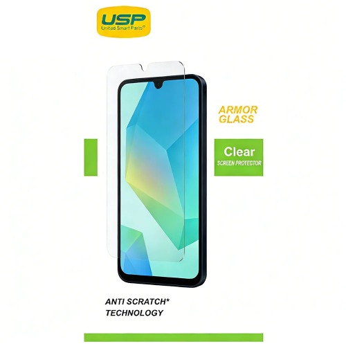 MPA-SPPSAMA37 USP Samsung Galaxy A37 5G / Galaxy S24 FE 5G (6.7') Armor Glass Screen Protector - 9H Hardness, Scratch-Resistance, 5 Years Warranty