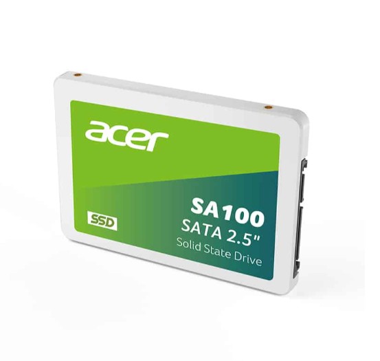 BIW-SA100-480GB ACER SA100-480GB SSD 2.5 SATA Writing Speed 493 MB/s Reading Speed 560 MB/s BL.9BWWA.103 - 3 Year Warranty
