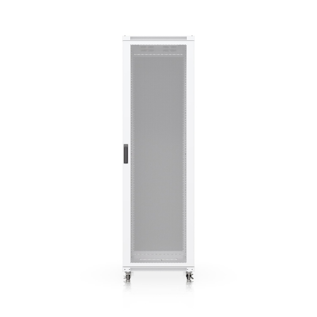 NHU-UACC-RACK-42U-1000-P Ubiquiti 42U Rack Cabinet,Assembled Floor Rack, Built-In Fans, Removable Panels, Lockable Casters, Optimal Airflow, Heavy-Duty ,Easy Equipment Access