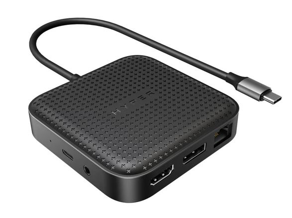 NAT-HD583-GL Targus HyperDrive USB4 Mobile Dock USB-C 100W PD Passthrough 8K@30Hz 4K@60Hz 1xDP1.4 1xHDMI2.1  2xUSB-A 1xUSB-C 1xUSB4 Black 2Y WTY