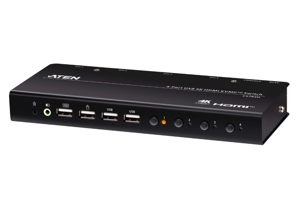 KVA-CS784H-AT-U Aten 4-Port USB 4K HDMI KVMP™ Switch (Cables included)
