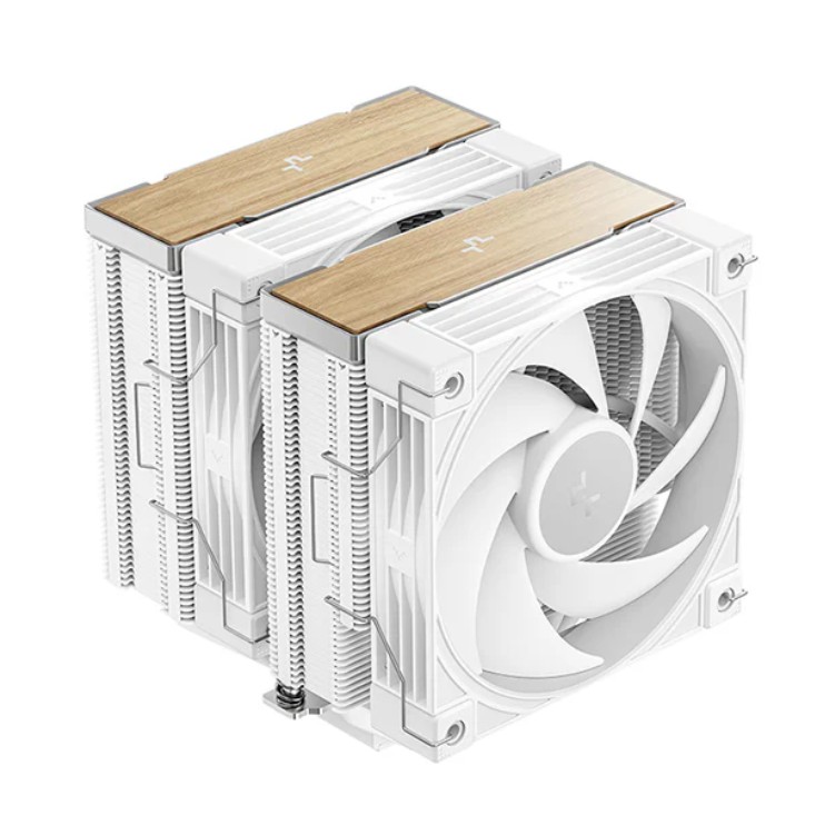 CFD-AK620-G2-WH DeepCool AK620 G2 WH Wood Grain Top Cover CPU Cooler, 4-pin PWM, Hydro Bearing Intel LGA1851/1700/1200/1151/1150/1155/ AM5/AM4