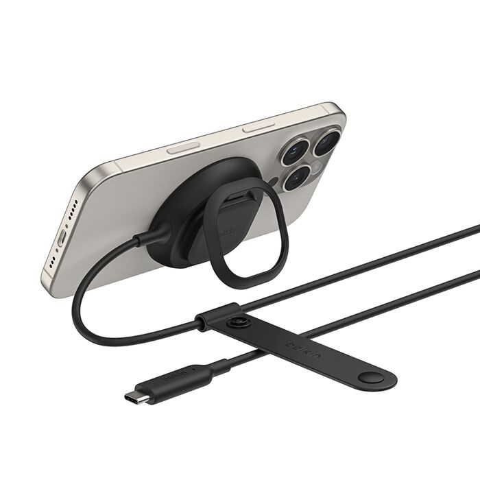 MPA-WIA013AUBK Belkin UltraCharge Magnetic Charger With Qi2 (25W) + USB-C Wall Charger(36W) +Tethered USB-C Cable (2M)- Black(WIA013auBK), $2500 CEW,2 Years Warranty
