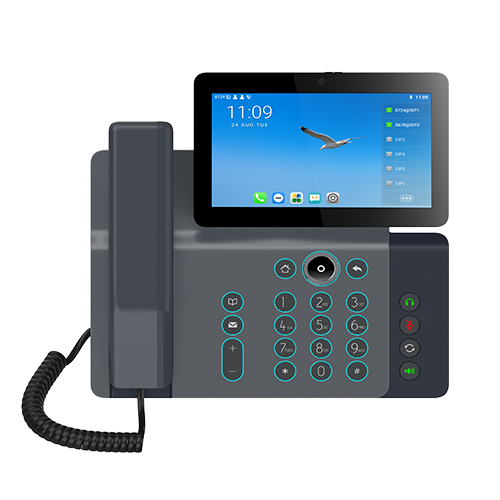 Fanvil V67 Enterprise IP Phone, 7" Touch Screen, 5mp Camera, Andriod 9.0, Built in Wifi, BT, Wall Mountable, Upto 116 DSS Keys, 20 Lines, 2 Year WTY