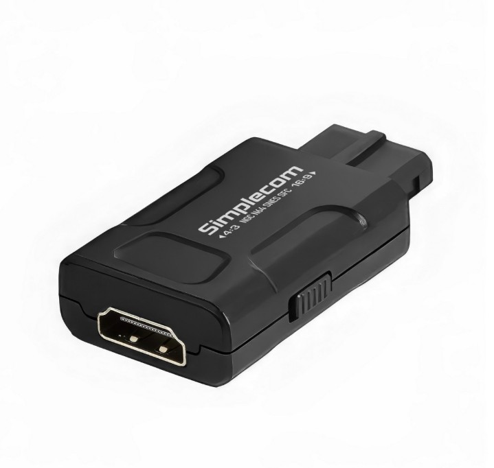 [CBSI-CM461V2] CBSI-CM461V2 Simplecom CM461v2 HDMI Adapter Composite AV and S-Video to HDMI Converter for Nintendo NGC N64 SNES SFC