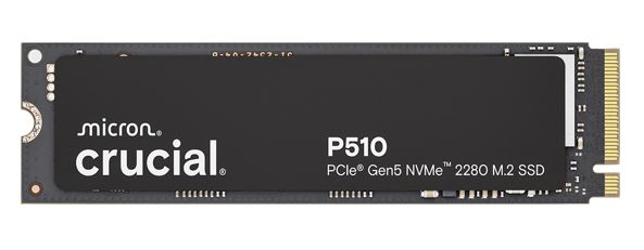 HBC-P510-2TB-P Crucial P510 2TB Gen5 2280 NVMe M.2 SSD 10,000 / 8,700 MB/s R/W 1200TBW 1.4M IOPS 1.5M hrs MTTF Full-Drive Encryption 5yrs